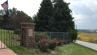 Headstone at Allen Pioneer Cemetery