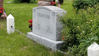 Headstone at Allen Pioneer Cemetery